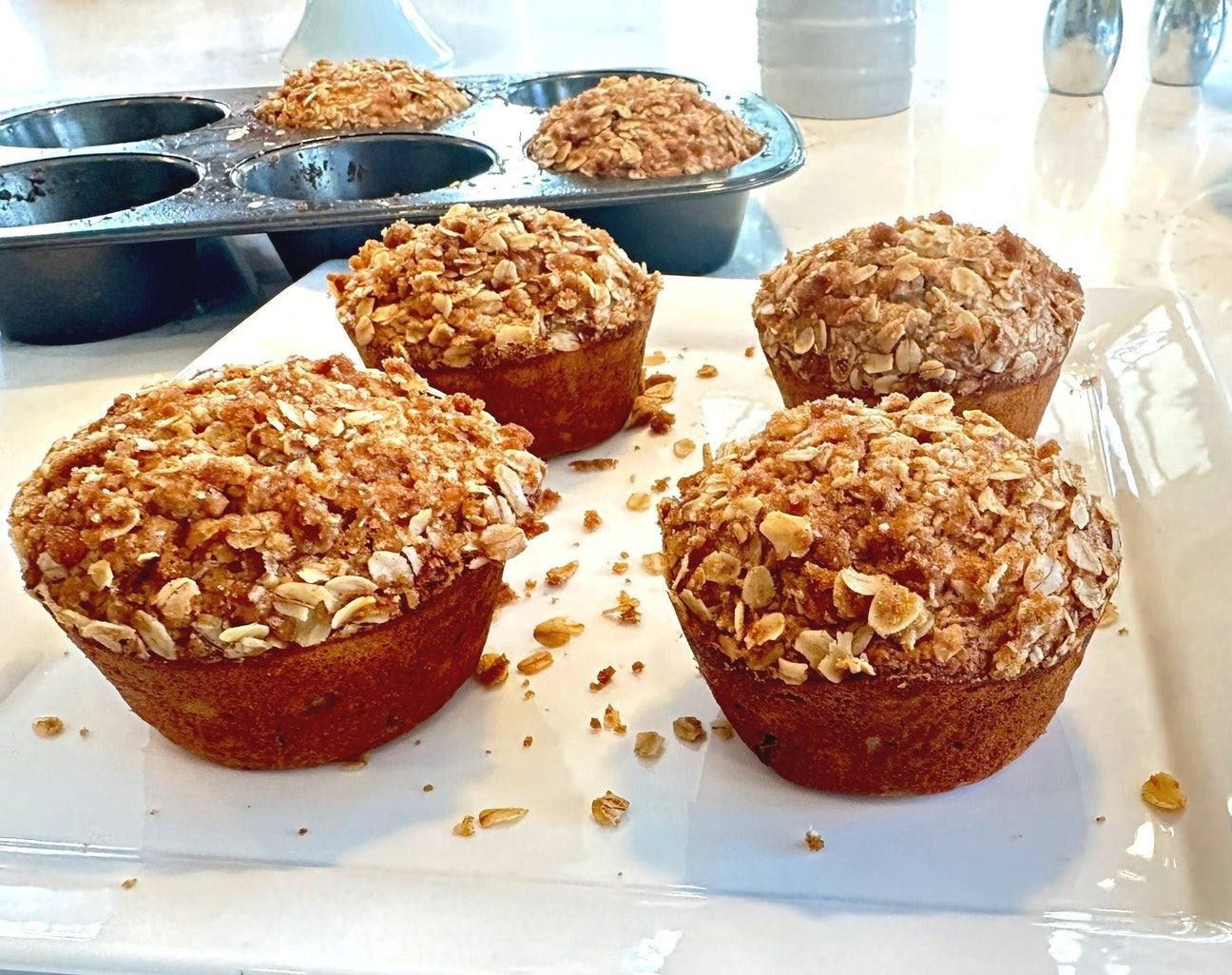 Banana Oat Pancake Muffins - Hedman Soto